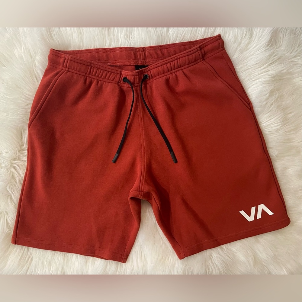 RVCA Men’s Sweat Shorts. Size M. Color Rust